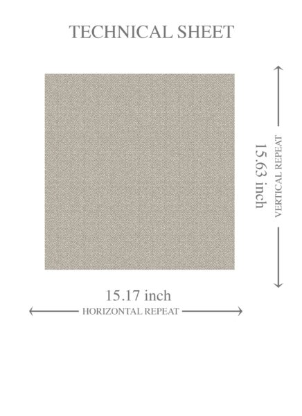 'Havana' Neutral Herringbone Textured Wallpaper (Warm Gray/ Taupe) - Image 8