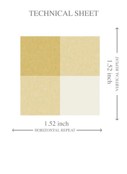 'Talavera' Geometric Gingham Checkered Wallpaper (Yellow) - Image 8