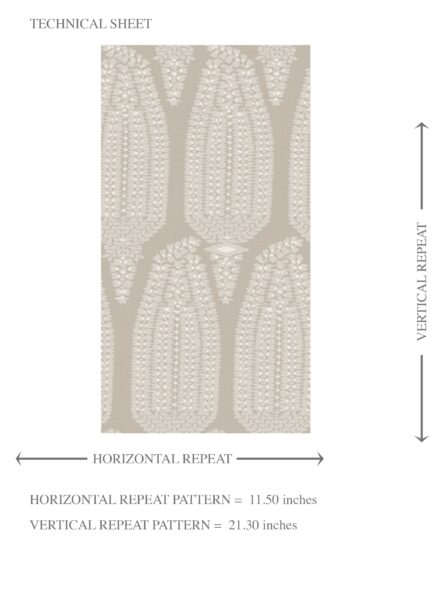 'Wind Willow' Neutral Paisley Floral Wallpaper (Light Beige/ Cream/ Taupe) - Image 8