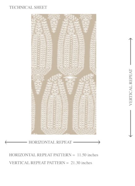 'Lost Horizon' Neutral Paisley Floral Wallpaper (Light Brown/ Beige) - Image 8