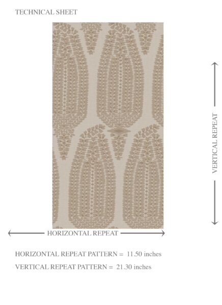 'Winona' Neutral Paisley Floral Wallpaper (Beige/ Warm Gray/ Taupe) - Image 8
