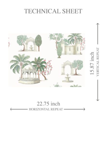 'Cadence' Floral Botanical Patterned Wallpaper (Pink/ Red/ Green/ White) - Image 8