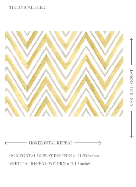 'Vamizi' Geometric Zigzag/ Chevron Wallpaper (Yellow) - Image 8