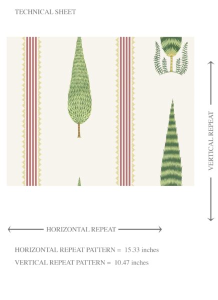'Quince' Modern Floral/ Botanical Leaf Print Wallpaper (Red/ Green/ White) - Image 8