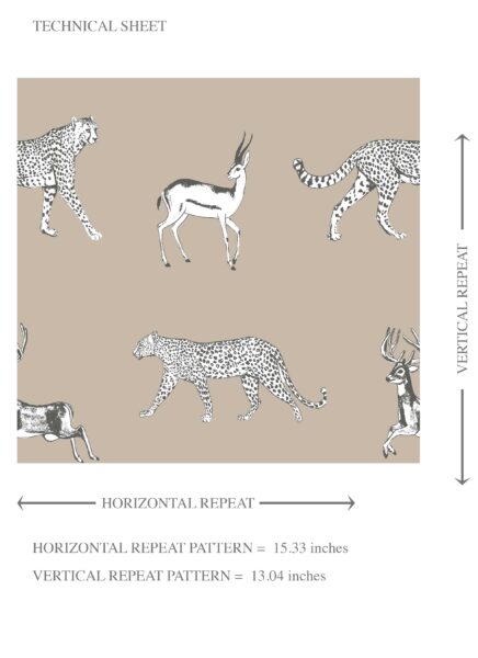 'Earthen Jug' Leopard Animal Print Wallpaper (Beige/ White/ Greige) - Image 8