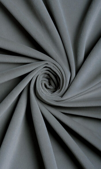 'Basalt Drift' Velvet Made-to-Measure Curtain Panels (Gray)