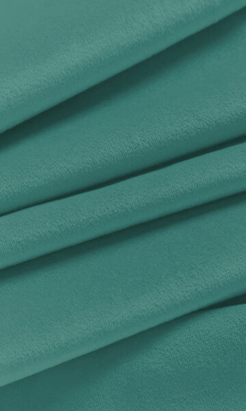 'Amazonite' Velvet Custom Size Curtains (Teal/ Blue-Green)