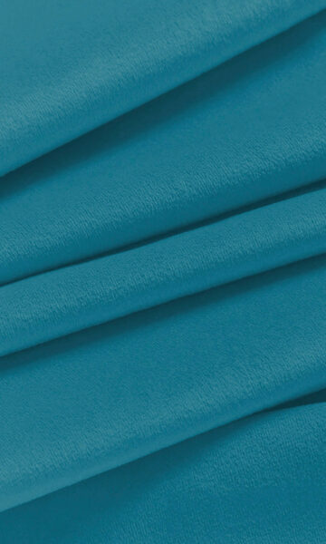 'Lapis Lazuli' Velvet Window Curtains (Blue)