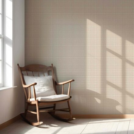 'Castle Zen' Neutral Textured Check/ Geometric Wallpaper (Beige/ Taupe) - Image 5