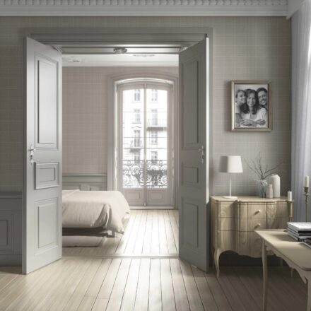 'Dartmoor' Neutral Textured Check/ Geometric Wallpaper (Greige/ Taupe) - Image 4