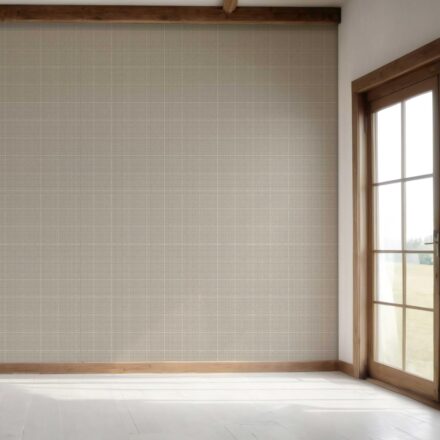 'Dartmoor' Neutral Textured Check/ Geometric Wallpaper (Greige/ Taupe) - Image 7