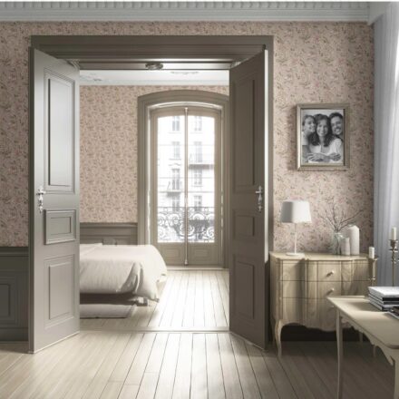 'Katsura' Chinoiserie/ English Floral Wallpaper (Light Pink/ Peach/ Cream/ Green) - Image 4