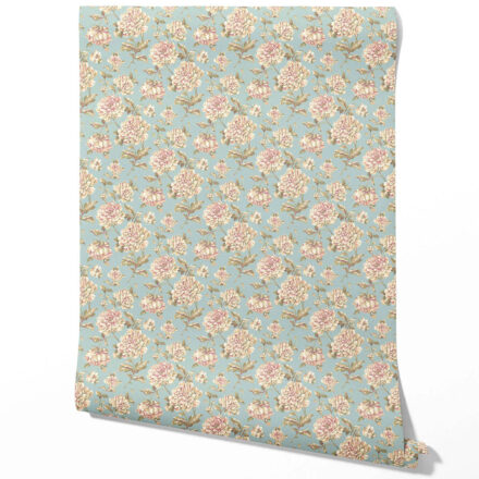 'Messina' Chinoiserie/ English Floral Wallpaper (Blue/ Cream/ Beige/ Pink/ Green)