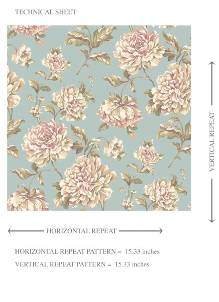'Messina' Chinoiserie/ English Floral Wallpaper (Blue/ Cream/ Beige/ Pink/ Green) - Image 8