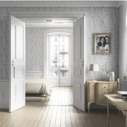'Freshfield' Birds Print/ Botanical Wallpaper (Duck Egg Blue/ Off-White) - Image 4