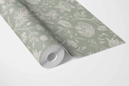 'Otis' Floral/ Botanical Wallpaper (Sage Green) - Image 3