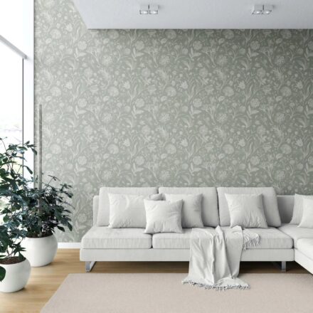'Otis' Floral/ Botanical Wallpaper (Sage Green) - Image 6