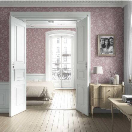 'Jardin Bloom' Floral/ Botanical Wallpaper (Dusky Pink/ Cream) - Image 4