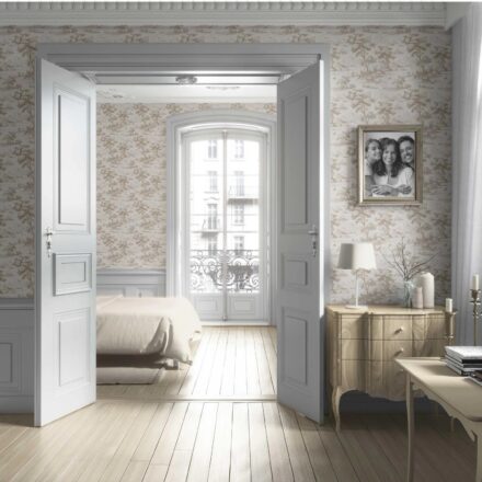 'Zeynep' Floral Toile de Jouy Nature Print Wallpaper (Beige/ Brown/ Taupe) - Image 4