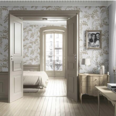 'Avairy' Neutral Floral Vine/ Botanical Wallpaper (Beige/ Taupe/ Grey/ White) - Image 4