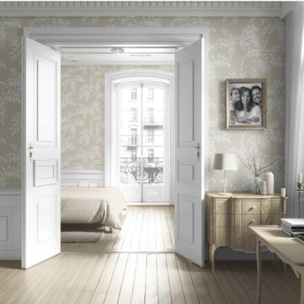'Andria' Neutral Floral Vine/ Botanical Wallpaper (Beige/ Cream/ Warm Grey) - Image 4