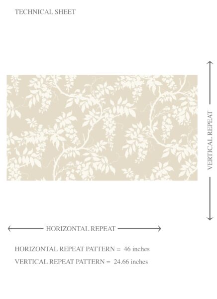'Andria' Neutral Floral Vine/ Botanical Wallpaper (Beige/ Cream/ Warm Grey) - Image 8