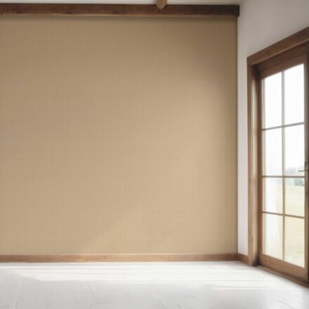 'Kinta Valley' Neutral Small Floral Lattice/ Geometric Micro-Print Wallpaper (Wheat Beige/ Tan Brown) - Image 7