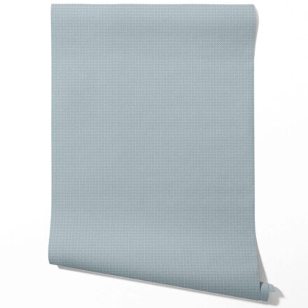 'Salt River' Small Floral Lattice/ Geometric Textured Wallpaper (Slate Blue/ Gray) - Image 3
