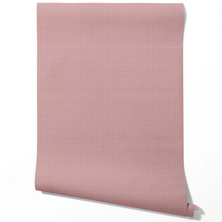 'Sofia' Small Floral Lattice/ Geometric Textured Wallpaper (Muted Pink) - Image 3