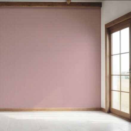 'Sofia' Small Floral Lattice/ Geometric Textured Wallpaper (Muted Pink) - Image 7