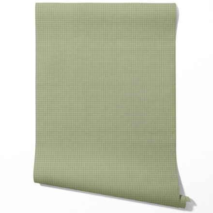 'Lucille' Small Floral Lattice/ Geometric Textured Wallpaper (Green) - Image 3