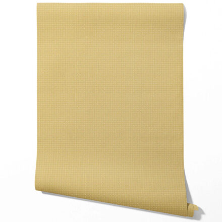 'Alessia' Small Floral Lattice/ Geometric Textured Wallpaper (Yellow) - Image 3