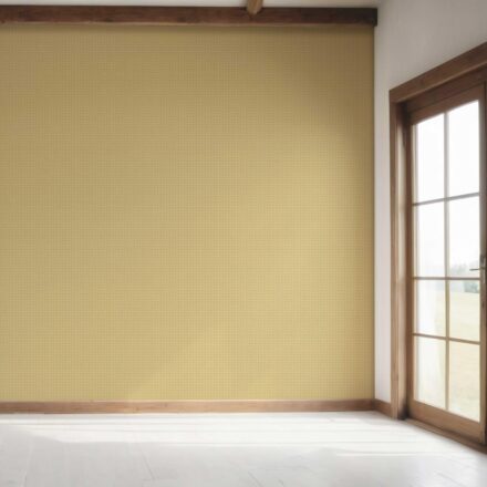 'Alessia' Small Floral Lattice/ Geometric Textured Wallpaper (Yellow) - Image 7