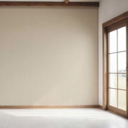 'Martina' Neutral Small Floral Lattice/ Leaf Textured Wallpaper (Beige/ Light Brown/ Off-White) - Image 7