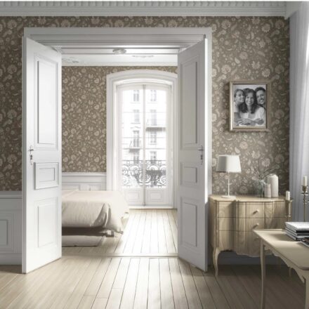 'Duwar' Floral/ Botanical Patterned Wallpaper (Olive Green/ Brown/ Beige) - Image 4