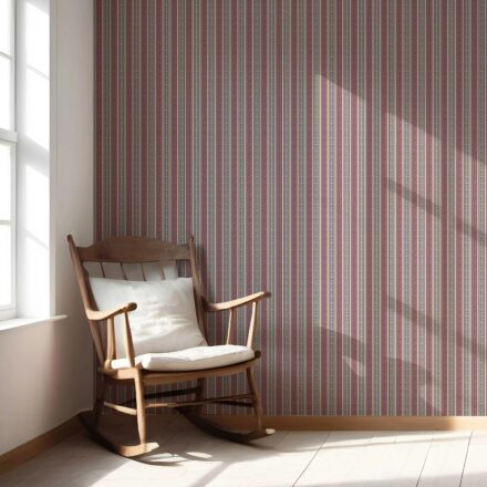 'Aurora' Geometric Striped Wallpaper (Mauve/ Pink/ Sage Gray) - Image 6