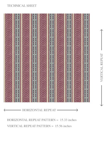 'Aurora' Geometric Striped Wallpaper (Mauve/ Pink/ Sage Gray) - Image 8