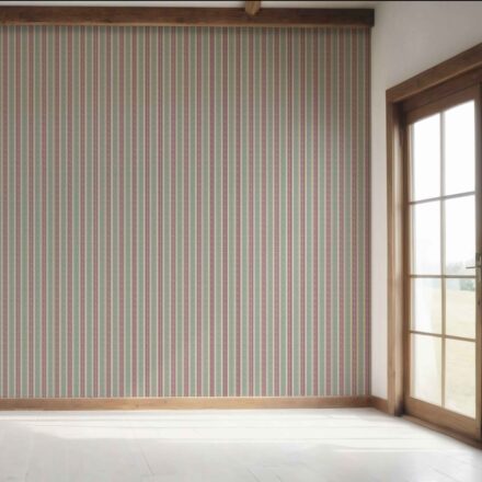 'Avrile' Geometric Striped Wallpaper (Deep Pink/ Green) - Image 7