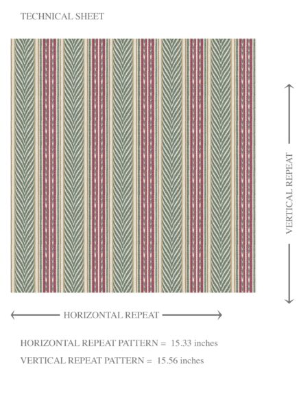 'Avrile' Geometric Striped Wallpaper (Deep Pink/ Green) - Image 8
