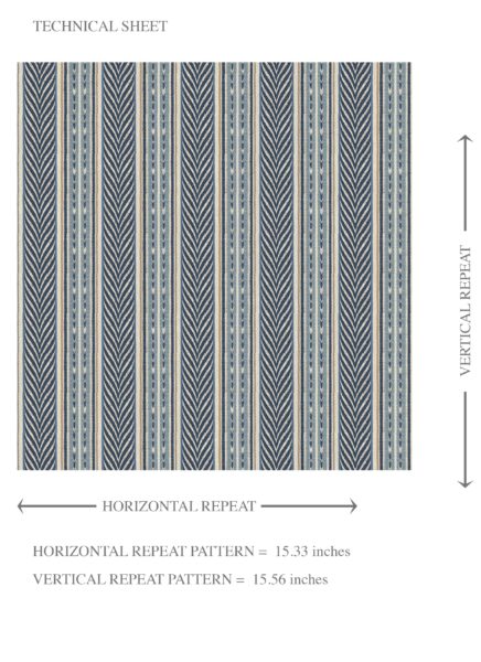 'Caprice' Geometric Striped Wallpaper (Navy Blue/ Steel Gray) - Image 8