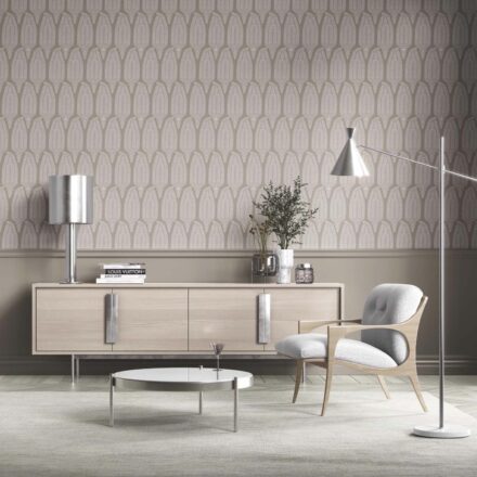 'Oyster Oak' Neutral Paisley Floral Wallpaper (Taupe Gray/ Greige)
