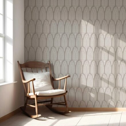 'Oyster Oak' Neutral Paisley Floral Wallpaper (Taupe Gray/ Greige) - Image 5