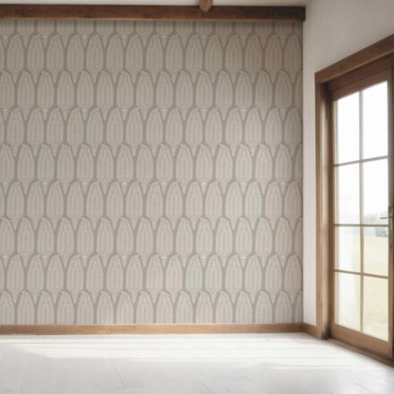 'Oyster Oak' Neutral Paisley Floral Wallpaper (Taupe Gray/ Greige) - Image 7