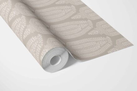 'Wind Willow' Neutral Paisley Floral Wallpaper (Light Beige/ Cream/ Taupe) - Image 3