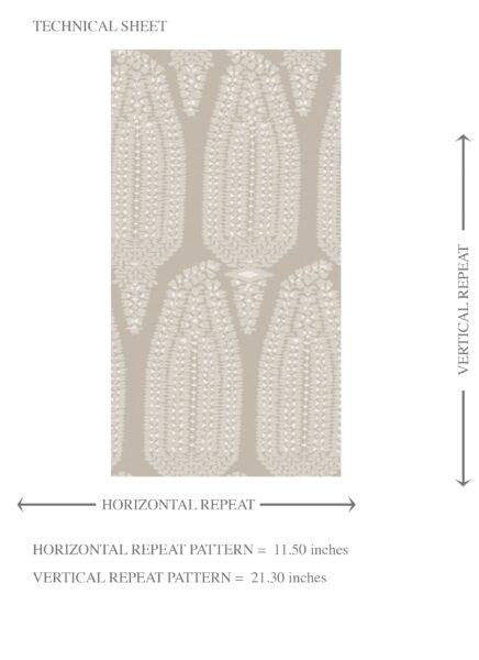 'Wind Willow' Neutral Paisley Floral Wallpaper (Light Beige/ Cream/ Taupe) - Image 8