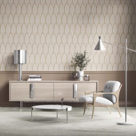 'Lost Horizon' Neutral Paisley Floral Wallpaper (Light Brown/ Beige)