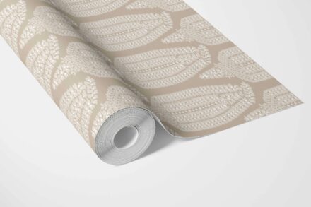 'Lost Horizon' Neutral Paisley Floral Wallpaper (Light Brown/ Beige) - Image 3