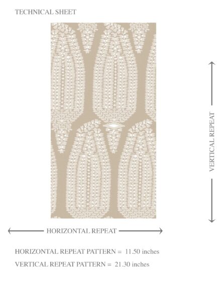 'Lost Horizon' Neutral Paisley Floral Wallpaper (Light Brown/ Beige) - Image 8