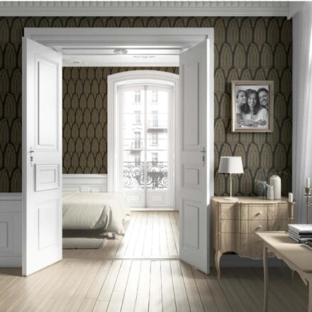'Ranibaug' Paisley Floral Wallpaper (Brown/ Olive Green/ Gold) - Image 4