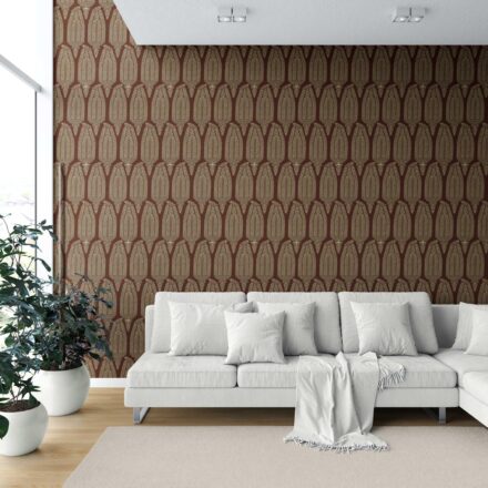 'Momil' Paisley Floral Wallpaper (Deep Brown/ Gold) - Image 6